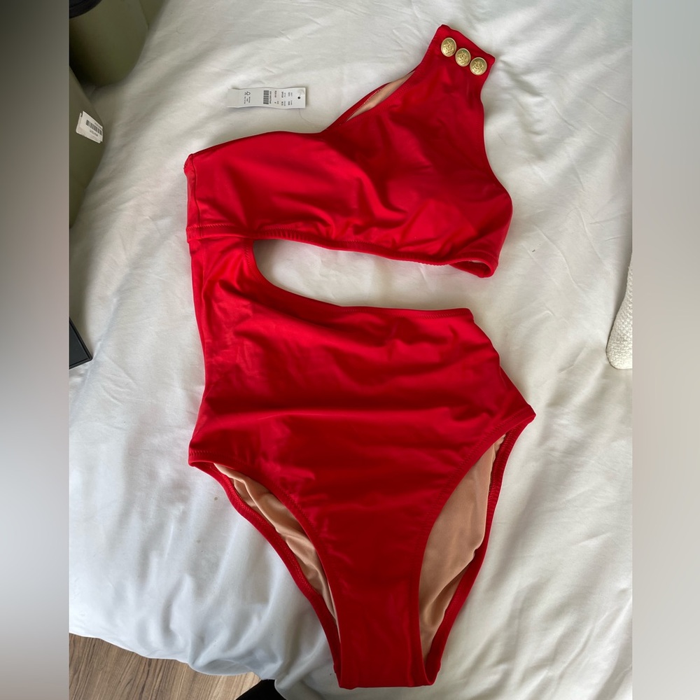 COPY - NWT red J.Crew one-piece swimsuit